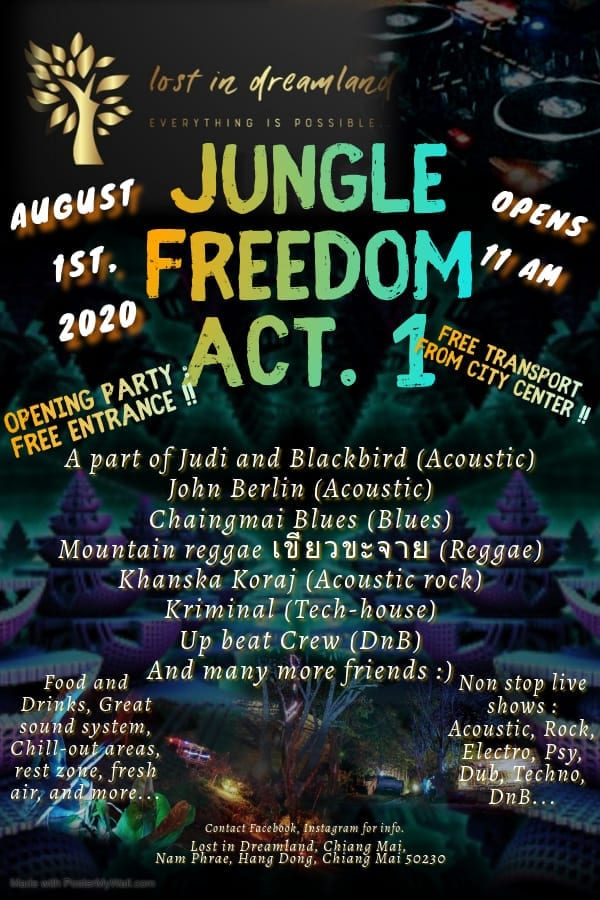 Jungle Freedom Act 1 Music festival