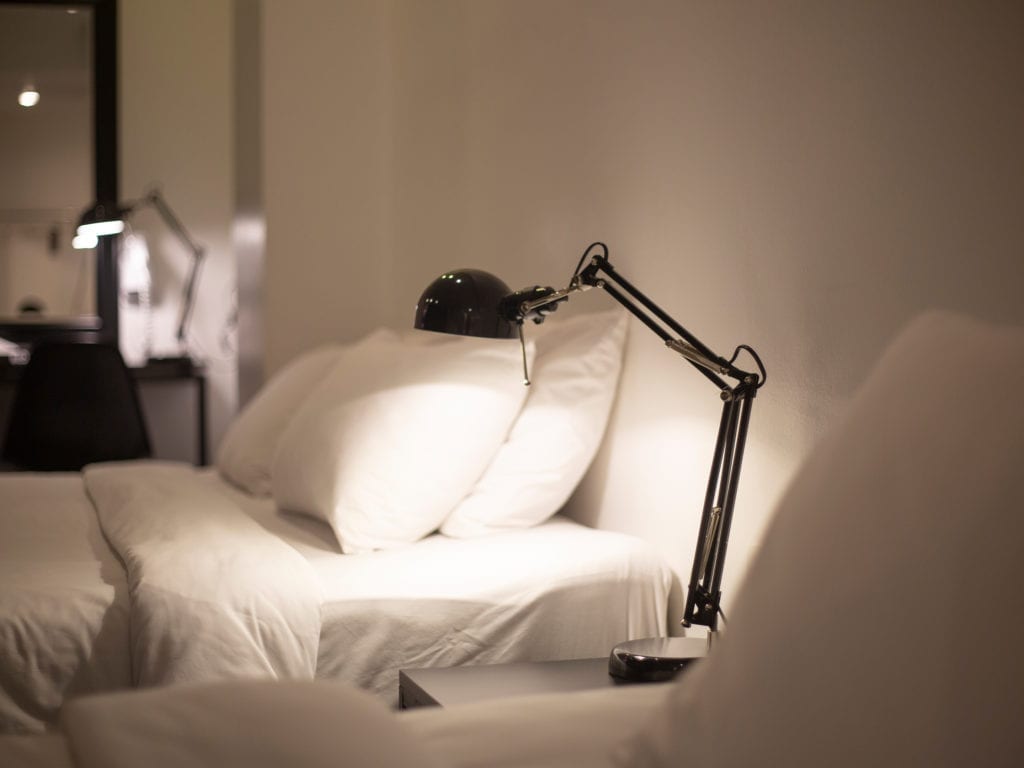 Handsome lamp by your bed